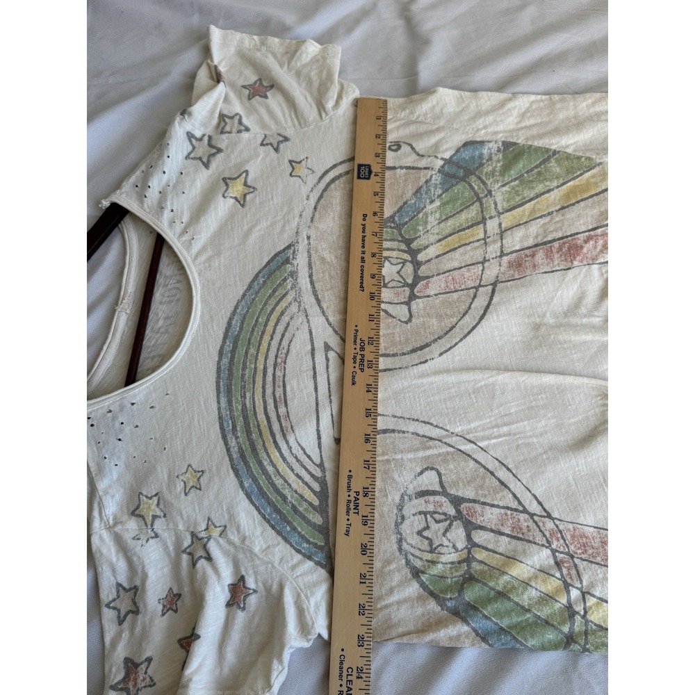 Magnolia Pearl Rainbow Vision Dylan Tee Oversized Short Sleeve Glasses Stars Art - Picture 13 of 13